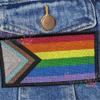 Rainbow Cross Stitch Patch